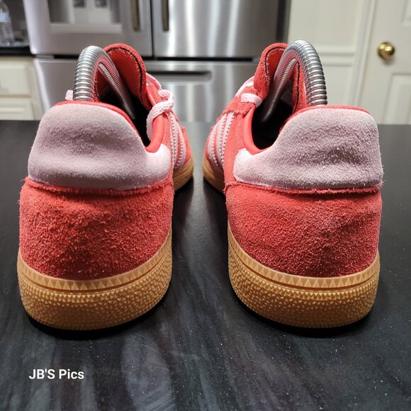 Adidas Spezial Handball Originals W Size 8.5 Red Clear Pink & Gum Sole Sneakers - Picture 4 of 16